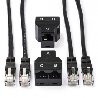 ProCable RJ45 koppelstuk - ProCable (Internet verdubbelaar, Cat5e U/UTP, Ziggo geschikt) 695002300 UTOP K050601002 - 1