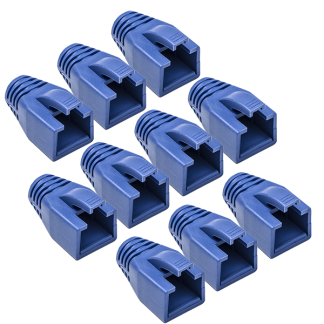 RJ45 tule | ProCable | 10 stuks (Per stuk, Knikbescherming, Cat6a/Cat7, Blauw)
