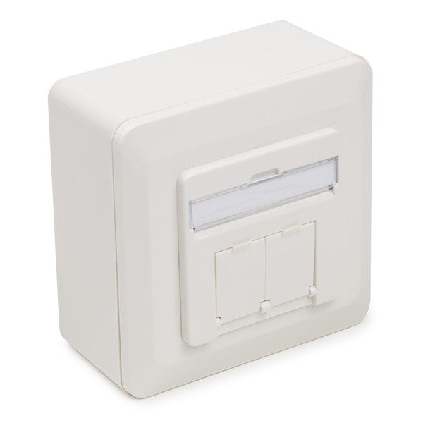 ProCable RJ45 wandcontactdoos | FTP (2 x RJ45, Cat6a/Cat7, Verticaal, Opbouw) ET-25133AV5-R A101302005 - 1