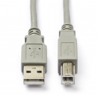 USB A naar USB B kabel | 1 meter | USB 2.0 (480 Mbps)
