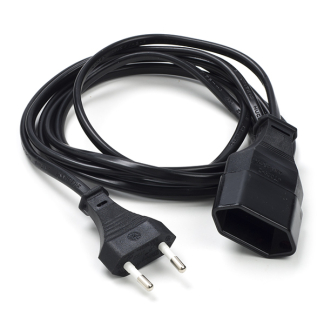 ProCable Verlengsnoer | 2 meter (2x 0.75 mm², Zwart) 61092 CEGL11085BK20 K010806259 - 2