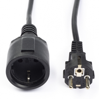 ProCable Verlengsnoer | 2 meter (3x 1.50 mm², Zwart) CEGL10200BK20 CEGP10200BK20 N010806017 - 1