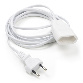 ProCable Verlengsnoer | 3 meter (2x 0.75 mm², Type C, Wit) 50507 54.404.00 K120601096 - 2