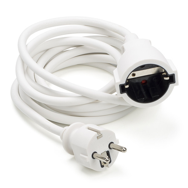 ProCable Verlengsnoer | 3 meter (3x 1.50 mm², Randaarde, Kindveilig, Wit) PEXC1103FWT K120601099 - 2