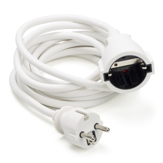 ProCable Verlengsnoer | 3 meter (3x 1.50 mm², Randaarde, Kindveilig, Wit) PEXC1103FWT K120601099 - 2