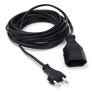 ProCable Verlengsnoer | 5 meter (2x 0.75 mm², Zwart) 55.204.51 61094 CEGL11085BK50 K010806260 - 2