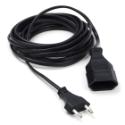 ProCable Verlengsnoer | 5 meter (2x 0.75 mm², Zwart) 55.204.51 61094 CEGL11085BK50 K010806260 - 2