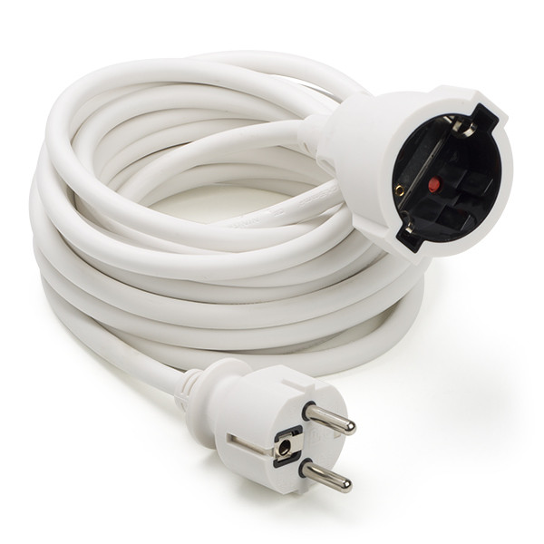 ProCable Verlengsnoer | 5 meter (3x 1.50 mm², Randaarde, Kindveilig, Wit) PEXC105FWT K120601100 - 2