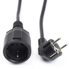 ProCable Verlengsnoer | ProCabele | 10 meter (Gehoekt, 3x 1.50 mm², Randaarde, Zwart) 55.204.65 93095 K120601104 - 1