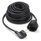 ProCable Verlengsnoer | ProCabele | 10 meter (Gehoekt, 3x 1.50 mm², Randaarde, Zwart) 55.204.65 93095 K120601104 - 2