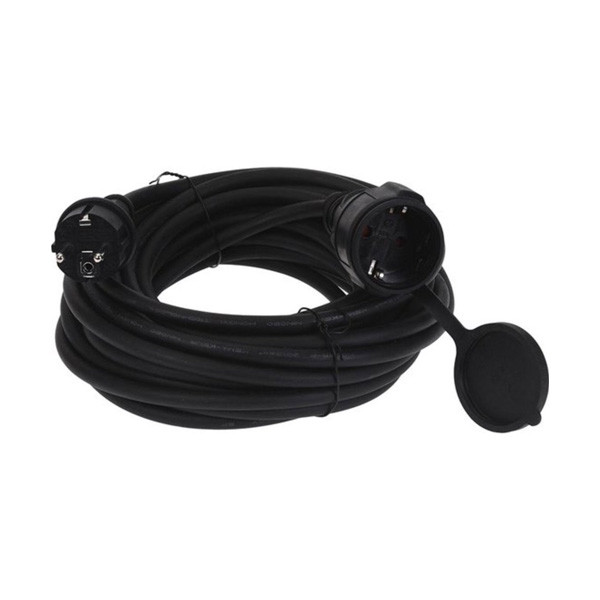 ProCable Verlengsnoer | ProCable | 10 meter (IP44, 3x 1.5 mm², Afsluitklep, Zwart) K16000070 K170103367 - 1