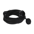 Verlengsnoer | ProCable | 10 meter (IP44, 3x 1.5 mm², Afsluitklep, Zwart)