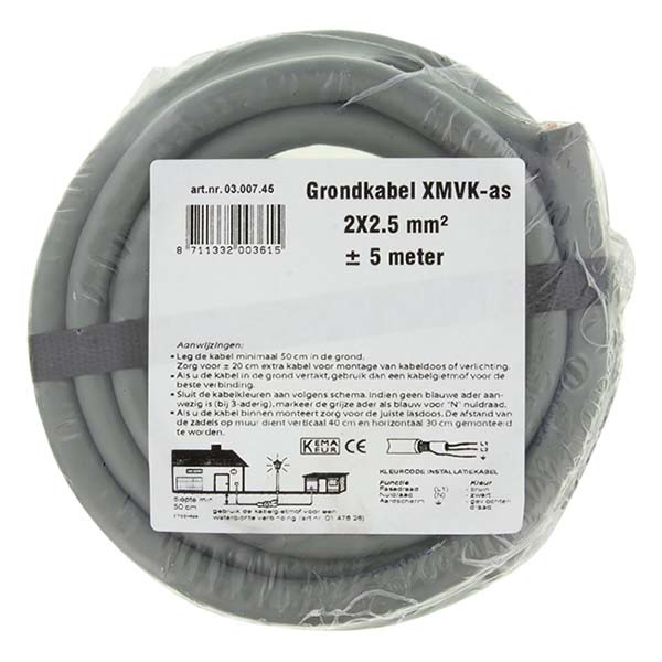 ProCable XMVK-as | Grondkabel | 5 meter (2x 2.5 mm²) 0300745 A180001501 - 4