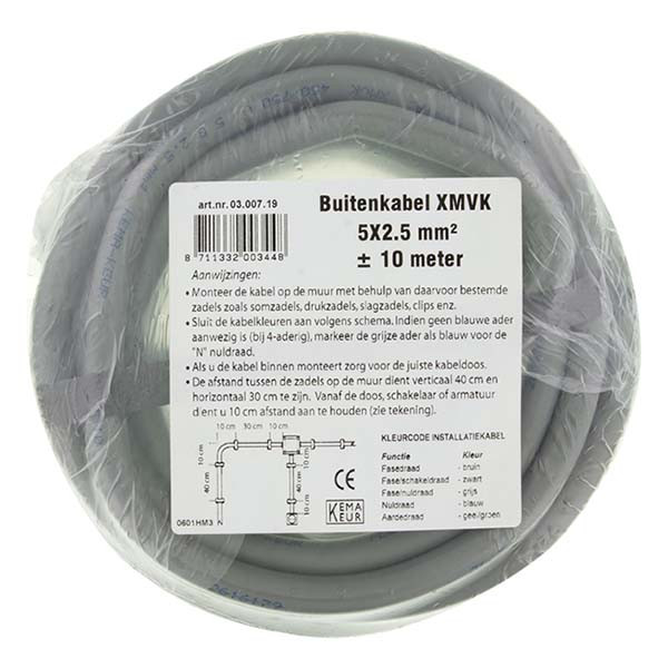 ProCable XMVK | Buitenkabel | 10 meter (5x 2.5 mm²) 0300719 A180001011 - 4