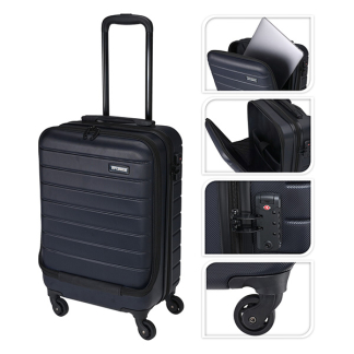 ProWorld Koffer | ProWorld | 35 x 22 x 55.5 cm | 37 liter (Combinatieslot, Gevoerde binnenkant, Donkerblauw) FB5000430 K170105420 - 2