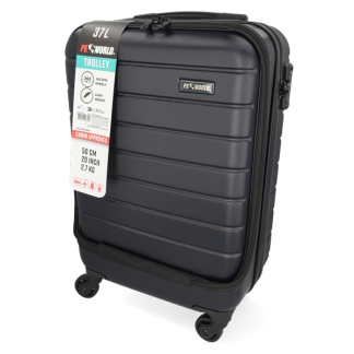 ProWorld Koffer | ProWorld | 35 x 22 x 55.5 cm | 37 liter (Combinatieslot, Gevoerde binnenkant, Donkerblauw) FB5000430 K170105420 - 3