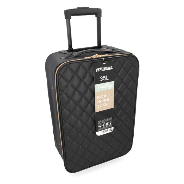 ProWorld Kofferset | ProWorld | 2-delig (Hand- en ruimbagage, Zwart) DG9000760 K170105423 - 5