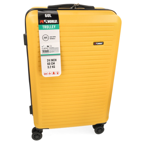 ProWorld Kofferset | ProWorld | 3-delig (Hand-, midden- en ruimbagage, Geel) DG4700040 K170105417 - 3