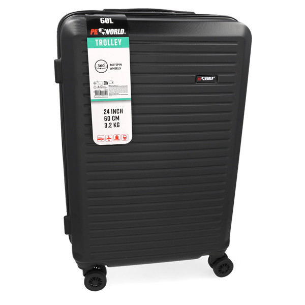 ProWorld Kofferset | ProWorld | 3-delig (Hand-, midden- en ruimbagage, Zwart) DG4700050 K170105418 - 3