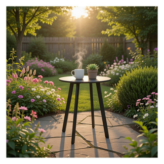 Pro Garden Bijzettafel tuin | Pro Garden | Rond (Ø 40 x 49 cm, Donkergrijs) X99000120 K170104964 - 2