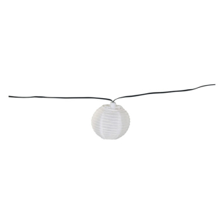 Pro Garden Lampionnen slinger | Pro Garden (10 leds, Solar, Schemersensor, 4.5 meter, Wit) DX9200520 K150101099 - 2