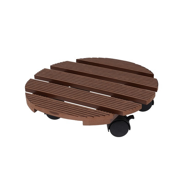 Pro Garden Plantentrolley | Pro Garden | Ø 29 cm (Hout, Bruin, Rond, Max. 100 kg, 4 wielen) X64000050 K170130272 - 1