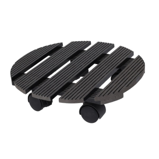 Pro Garden Plantentrolley | Pro Garden | Ø 29 cm (Hout, Grijs, Rond, Max. 100 kg, 4 wielen) X64000040 K170130271