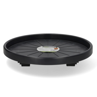 Pro Garden Plantentrolley | Pro Garden | Ø 35 centimeter (Kunststof, Rond, Binnen/buiten, Max. 50 kg, 4 wielen, Antraciet) 029000070 K170105372 - 1