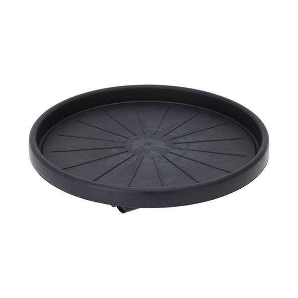 Pro Garden Plantentrolley | Pro Garden | Ø 35 cm (Kunststof, Rond, Binnen/buiten, Max. 50 kg, 4 wielen, Antraciet) 029000070 K170105372 - 2