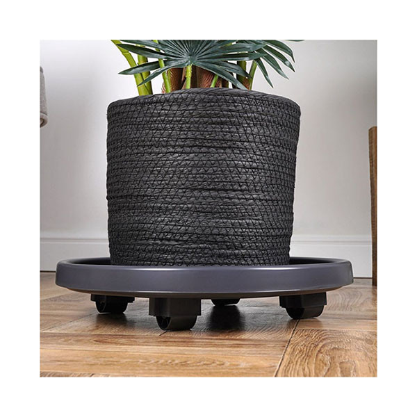 Pro Garden Plantentrolley | Pro Garden | Ø 35 cm (Kunststof, Rond, Binnen/buiten, Max. 50 kg, 4 wielen, Antraciet) 029000070 K170105372 - 4