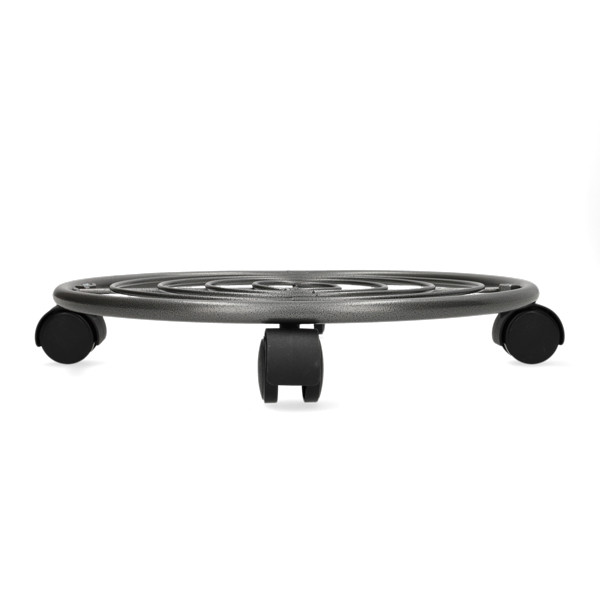 Pro Garden Plantentrolley | Pro Garden | Ø 35 cm (Metaal, Rond, Binnen/buiten, Max. 15 kg, 4 wielen, Grijs) C37209620 K170105370 - 3