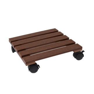 Pro Garden Plantentrolley | Pro Garden | 29 x 29 cm (Hout, Bruin, Vierkant, Max. 100 kg, 4 wielen) X64000070 K170130274 - 1