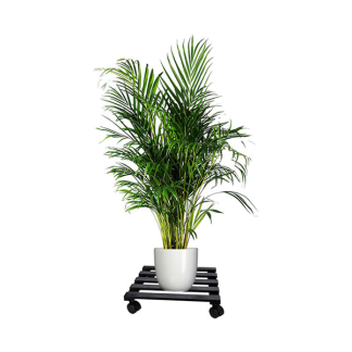 Pro Garden Plantentrolley | Pro Garden | 35 x 35 cm (Hout, Vierkant, Max. 50 kg, 4 wielen, Zwart) CR1001670 K170105368 - 2