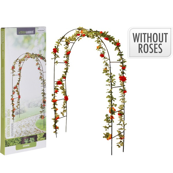 Pro Garden Rozenboog | Pro Garden | 140 x 36 x 240 cm (Metaal, Zwart) X61250000 K170105395 - 2