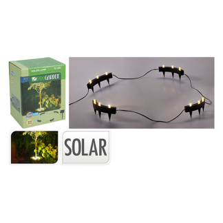 Pro Garden Solar boomverlichting | Pro Garden | 130 x 15 x 55 mm  (4 delen, 12 leds, Warm wit, Zwart) DX9954000 K170105998 - 5