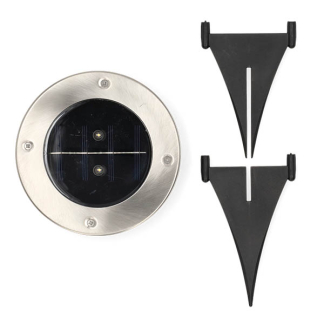 Pro Garden Solar grondspot | PerfectLED | 13 cm (Led, Schemersensor, Koel wit) DX9301040 K170105238 - 3