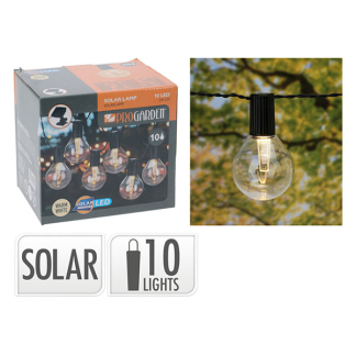 Pro Garden Solar lichtsnoer | ProGarden | 4.7 meter (10 leds, Transparant) AF5600090 K170106006 - 2