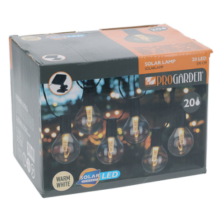 Pro Garden Solar lichtsnoer | ProGarden | 7.7 meter (20 leds, Grijs) AF5600120 K170106009 - 1