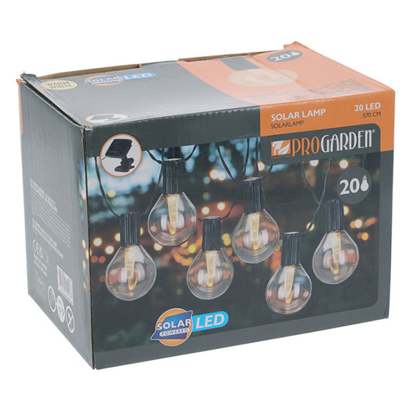 Pro Garden Solar lichtsnoer | ProGarden | 7.7 meter (20 leds, Transparant) AF5600100 K170106007 - 1