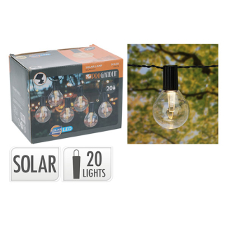 Pro Garden Solar lichtsnoer | ProGarden | 7.7 meter (20 leds, Transparant) AF5600100 K170106007 - 2