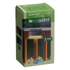 Pro Garden Solar wandlamp | ProGarden | 2 stuks | 12 x 45 x 6 centimeter (Kunststof, Zwart) DX9954090 K170106016 - 4