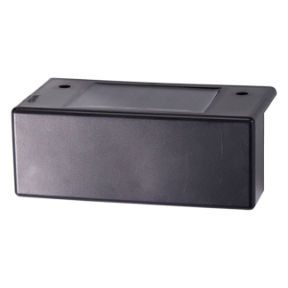 Pro Garden Solar wandlamp | ProGarden | 2 stuks | 12 x 45 x 6 centimeter (Kunststof, Zwart) DX9954090 K170106016