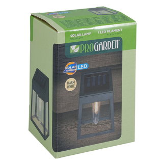 Pro Garden Solar wandlamp | ProGarden | 9 x 63 x 13 centimeter (Kunststof, Zwart) DX9954030 K170106014 - 3