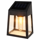 Pro Garden Solar wandlamp | ProGarden | 9 x 63 x 13 centimeter (Kunststof, Zwart) DX9954030 K170106014 - 2