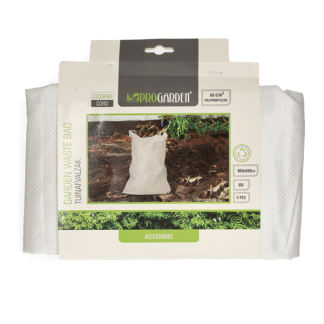 Pro Garden Tuinafvalzak | Pro Garden | 80 liter | 4 stuks (Afsluitkoord, Vinyl, Wit) C23000020 K170105409 - 4