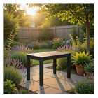 Pro Garden Tuinbank | Gardalux | 60 x 38.5 x 45 cm (Max. 120 kg, Antraciet) 42981150 K170104935 - 2