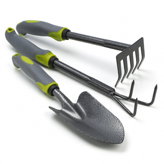 Pro Garden Tuingereedschapset | Pro Garden | 3-delig (Hark, Handkrabber, Schepje) C22952190 K170113322 - 1