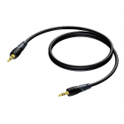 3.5 mm jack kabel | Procab | 0.7 meter (Stereo, Verguld, 100% koper)