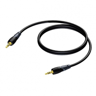 Procab 3.5 mm jack kabel | Procab | 0.7 meter (Stereo, Verguld, 100% koper) PB82443 K010412018 - 