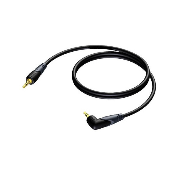 trui gemiddelde Uitdrukking 3.5 mm jack kabel | Procab | 1.5 meter (Stereo, Verguld, 100% koper, Haaks)  Procab Kabelshop.nl